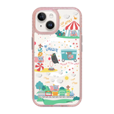 4974-iphone-15-golden-case-magsafe-compatible-pink-glitter