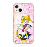 5711-iphone-13-golden-case-magsafe-compatible-pink-glitter