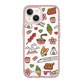 6045-iphone-14-golden-case-magsafe-compatible-pink-glitter