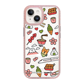 6045-iphone-15-golden-case-magsafe-compatible-pink-glitter