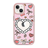 6049-iphone-15-golden-case-magsafe-compatible-pink-glitter