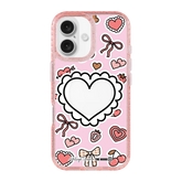 6049-iphone-16-golden-case-magsafe-compatible-pink-glitter