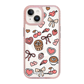 6051-iphone-15-golden-case-magsafe-compatible-pink-glitter