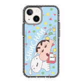 6096-iphone-13-mini-golden-case-magsafe-compatible-transparent-black