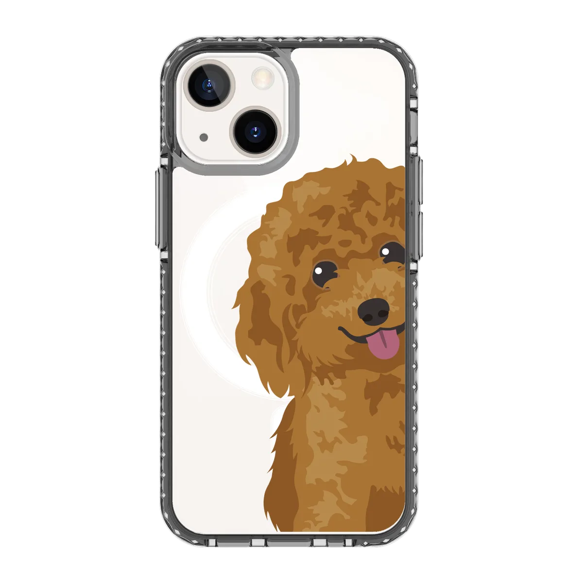 2257-iphone-13-mini-golden-case-magsafe-compatible-transparent-black