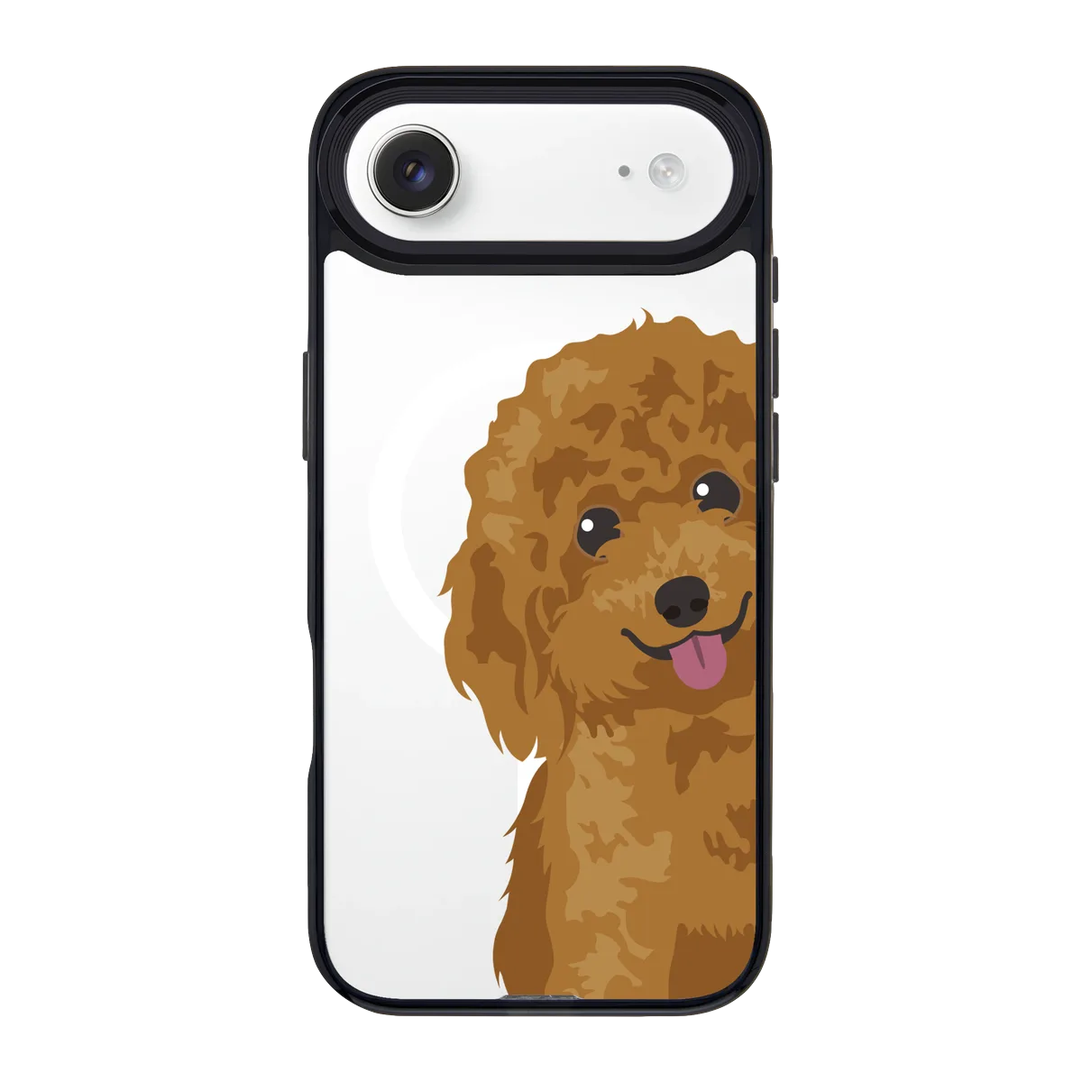 2257-iphone-17-air-goldensnap-case-magsafe-compatible-transparent-black