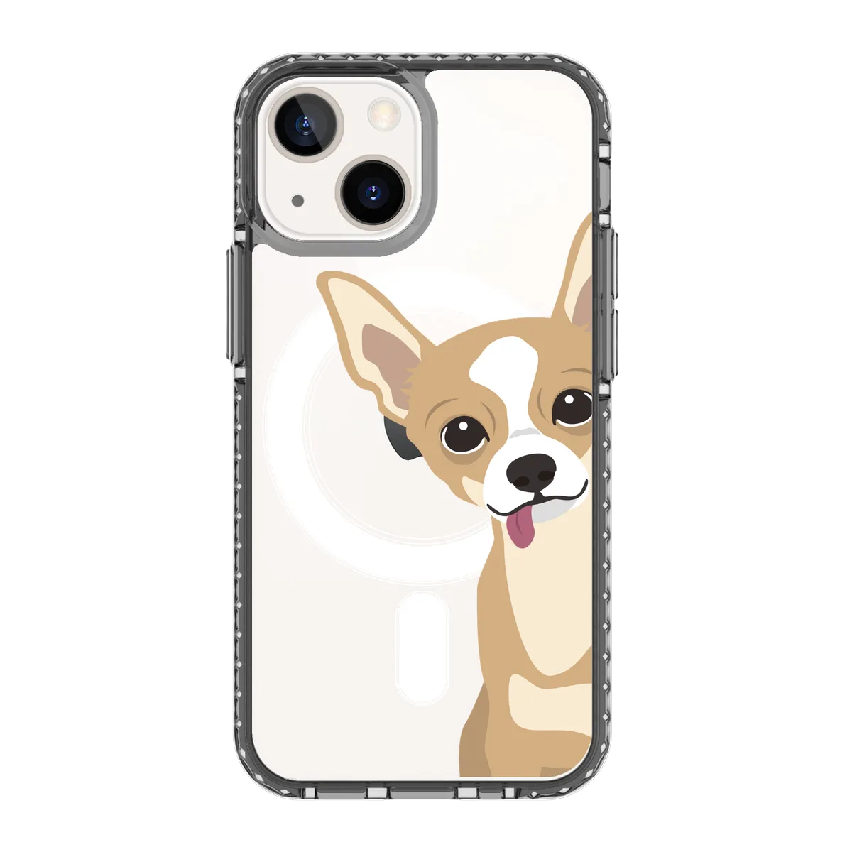 2263-iphone-13-mini-golden-case-magsafe-compatible-transparent-black