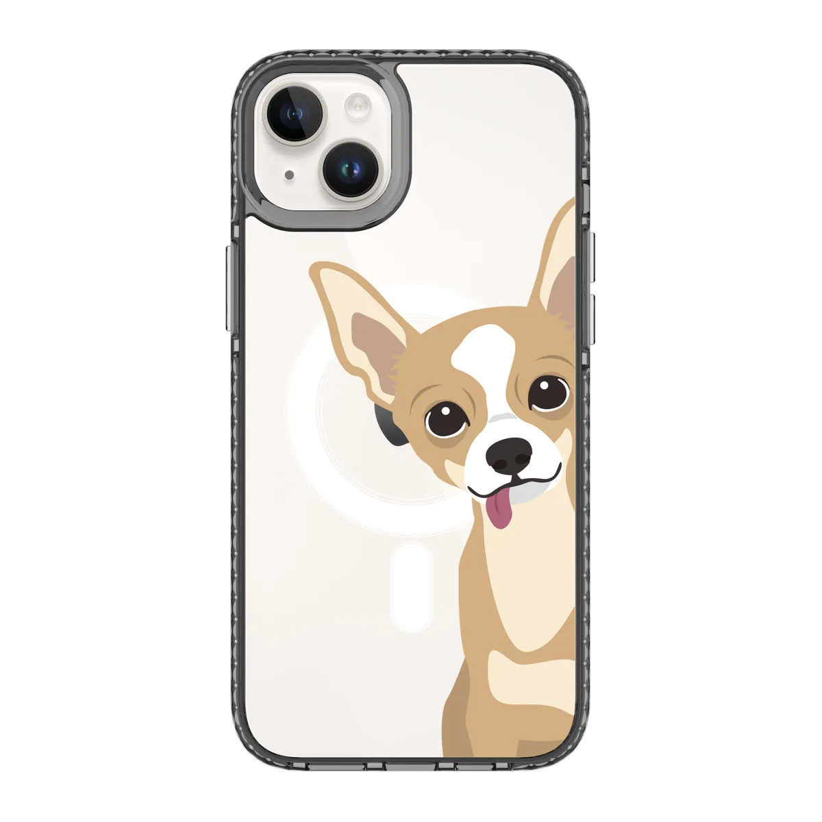 2263-iphone-14-plus-golden-case-magsafe-compatible-transparent-black