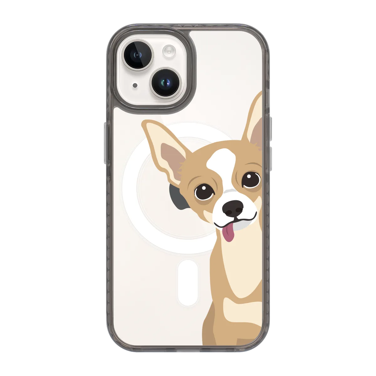 2263-iphone-15-golden-case-magsafe-compatible-transparent-black