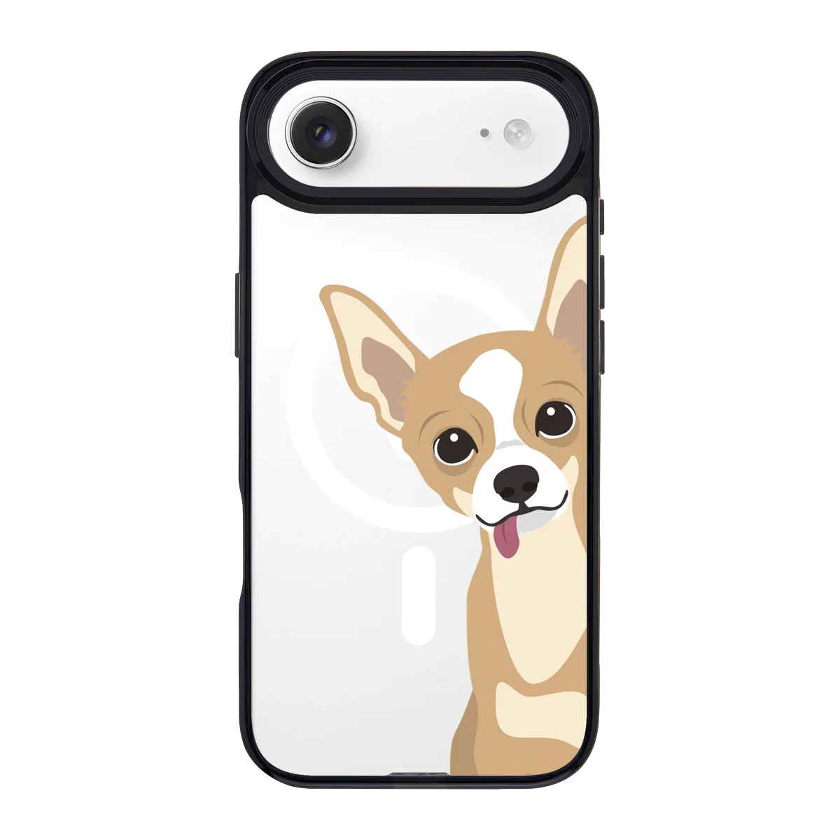2263-iphone-17-air-goldensnap-case-magsafe-compatible-transparent-black