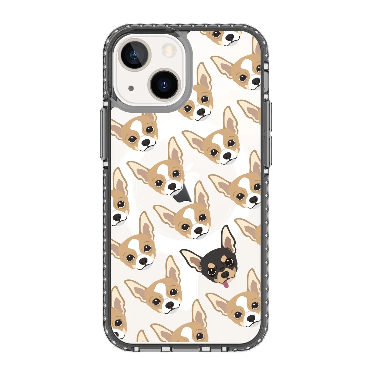 2293-iphone-13-mini-golden-case-magsafe-compatible-transparent-black