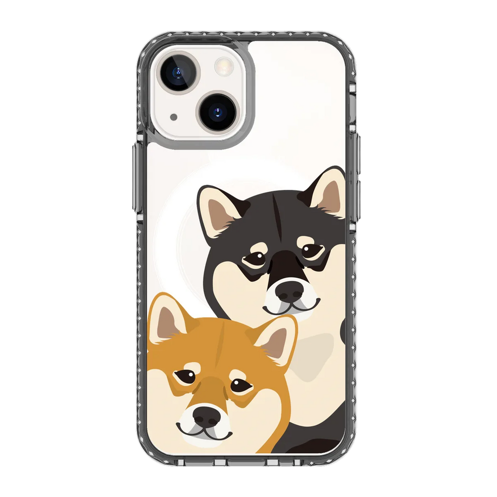 2318-iphone-13-mini-golden-case-magsafe-compatible-transparent-black