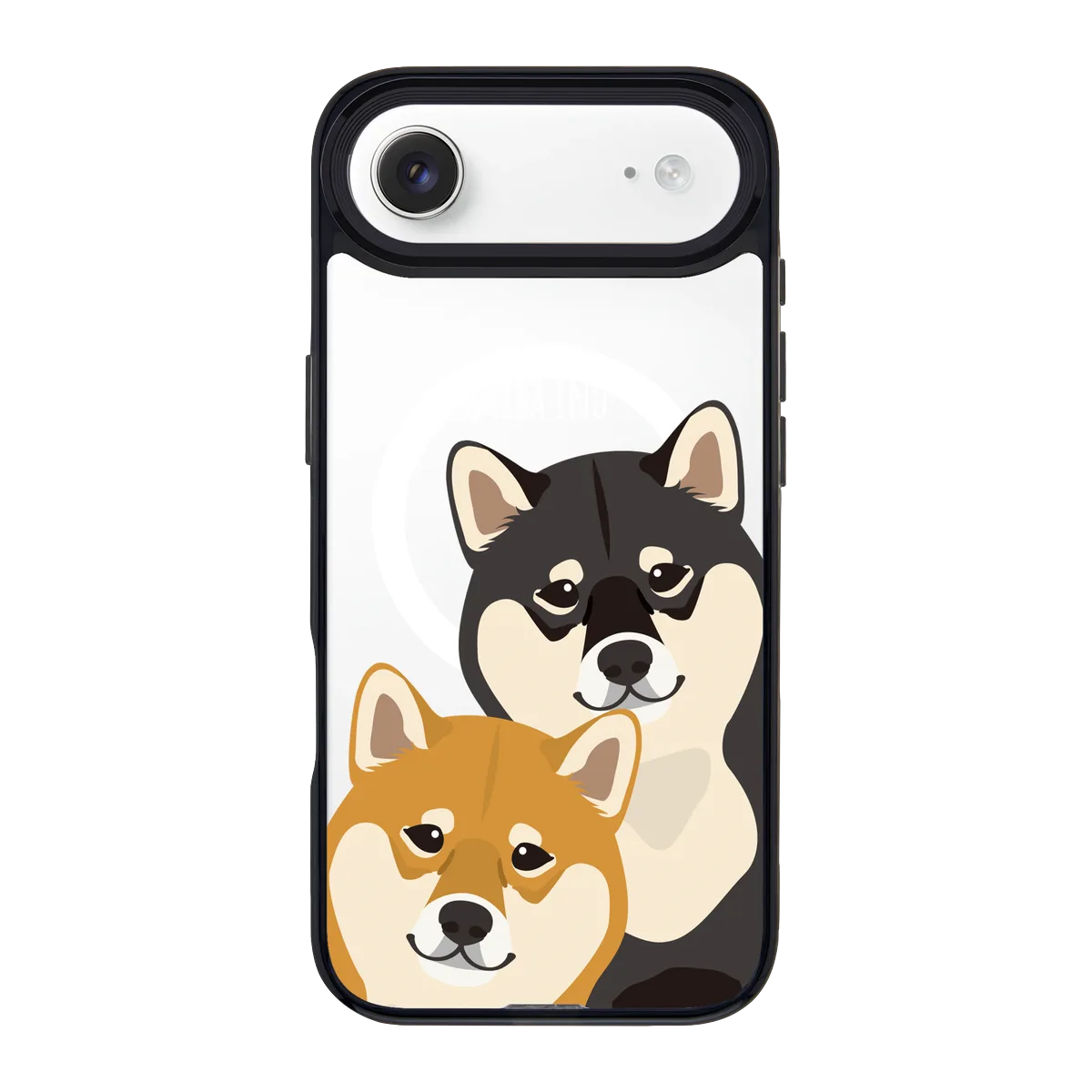 2318-iphone-17-air-goldensnap-case-magsafe-compatible-transparent-black