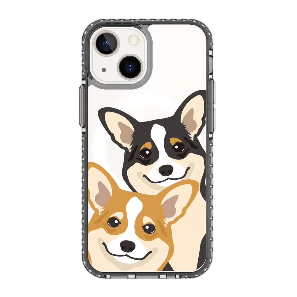 2319-iphone-13-mini-golden-case-magsafe-compatible-transparent-black