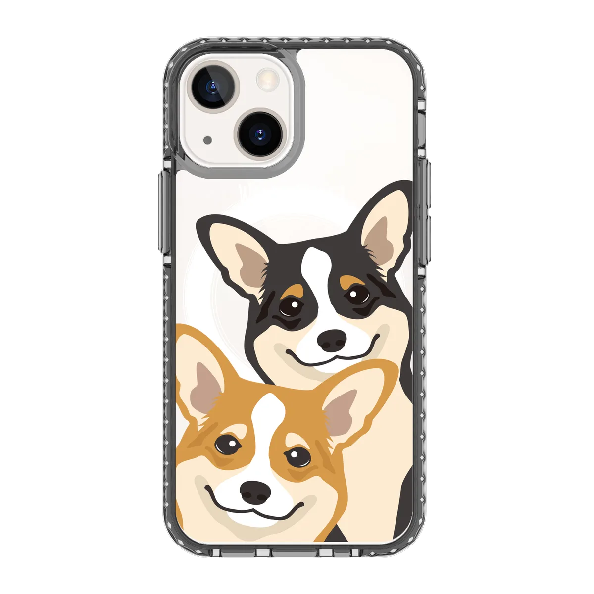 2319-iphone-13-mini-golden-case-magsafe-compatible-transparent-black