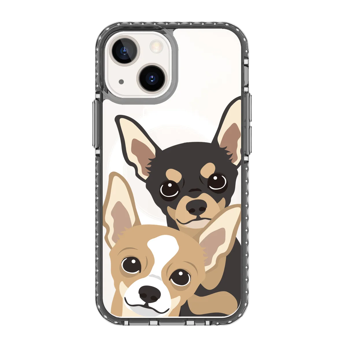 2323-iphone-13-mini-golden-case-magsafe-compatible-transparent-black