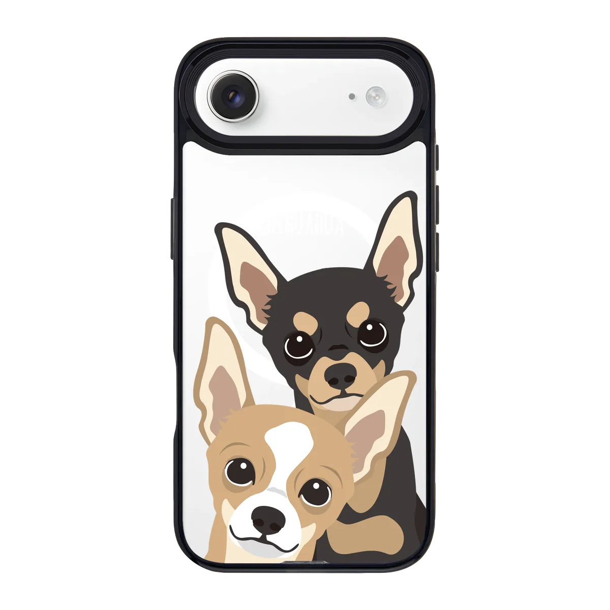 2323-iphone-17-air-goldensnap-case-magsafe-compatible-transparent-black