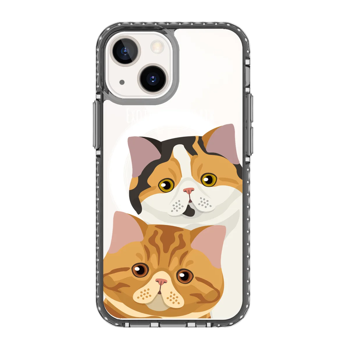 2337-iphone-13-mini-golden-case-magsafe-compatible-transparent-black