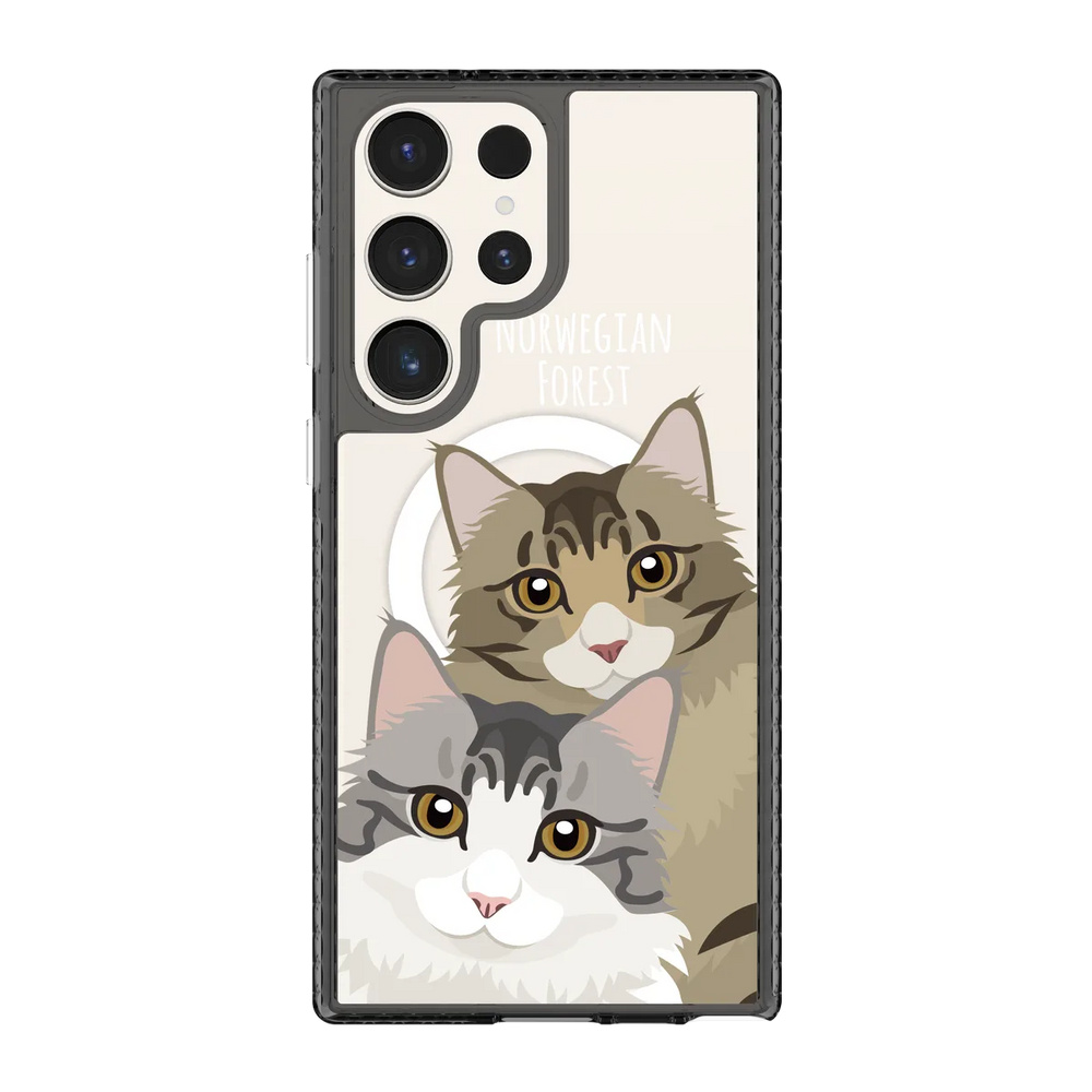 2338-galaxy-s23-ultra-golden-case-magsafe-compatible-transparent-black