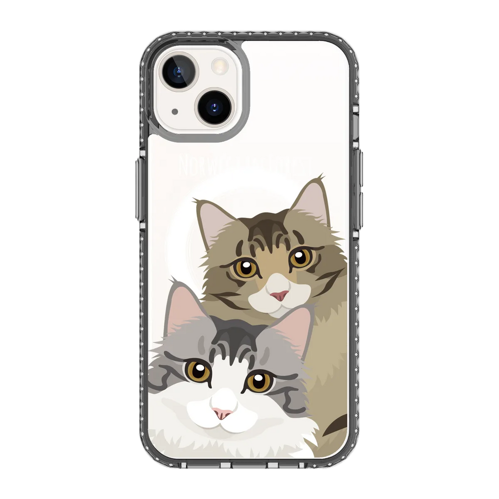 2338-iphone-13-golden-case-magsafe-compatible-transparent-black