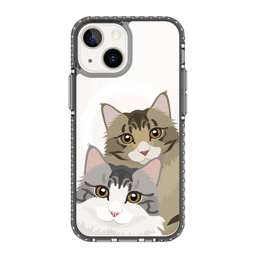 2338-iphone-13-mini-golden-case-magsafe-compatible-transparent-black
