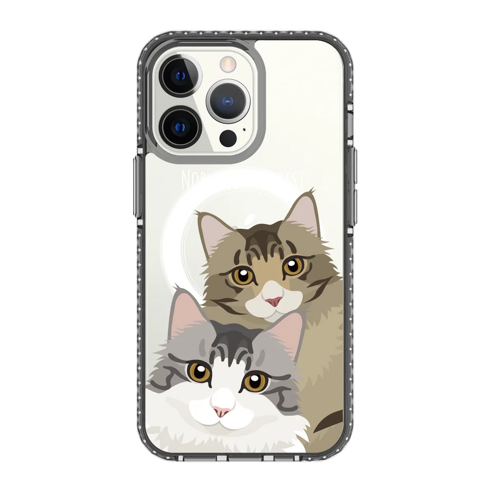 2338-iphone-13-pro-golden-case-magsafe-compatible-transparent-black