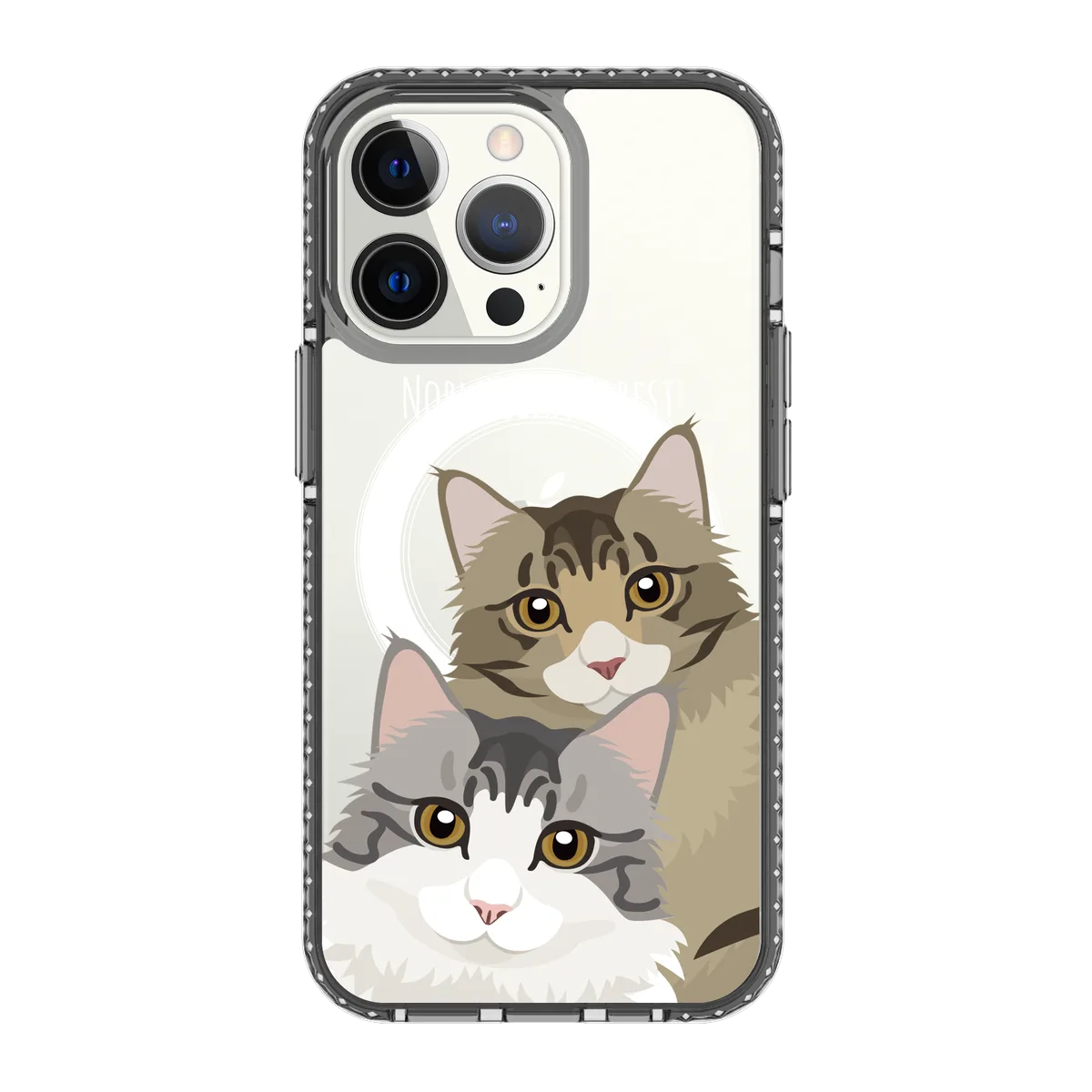 2338-iphone-13-pro-golden-case-magsafe-compatible-transparent-black