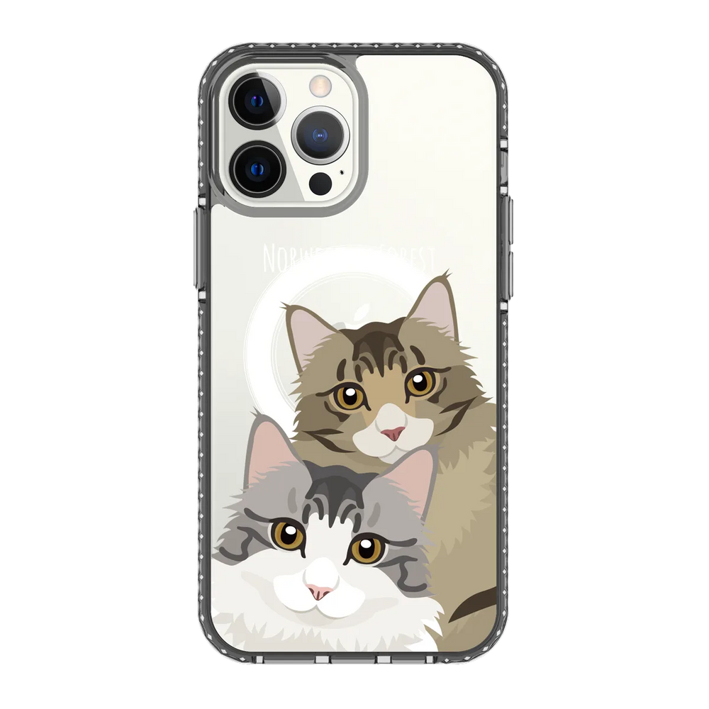 2338-iphone-13-pro-max-golden-case-magsafe-compatible-transparent-black