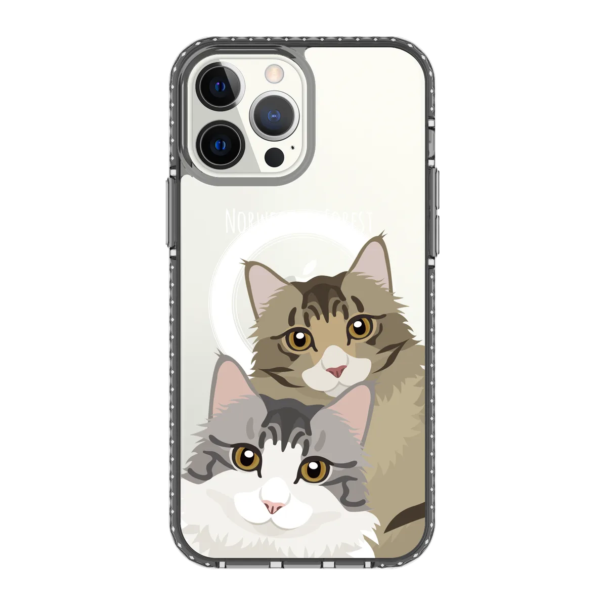 2338-iphone-13-pro-max-golden-case-magsafe-compatible-transparent-black