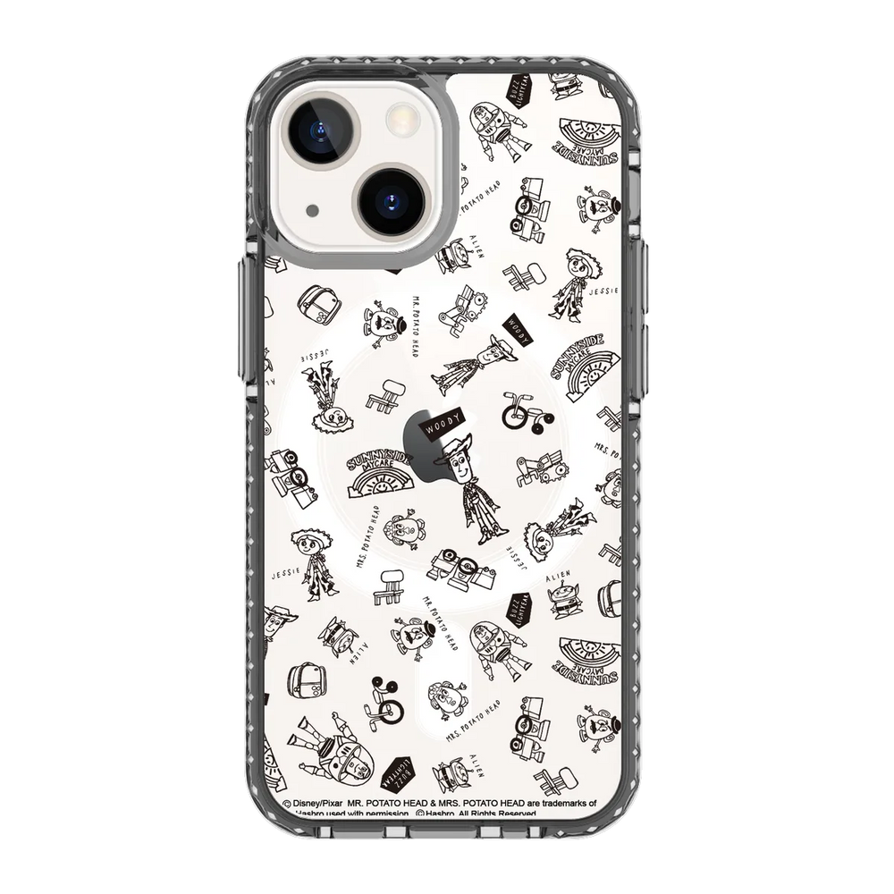 3509-iphone-13-mini-golden-case-magsafe-compatible-transparent-black