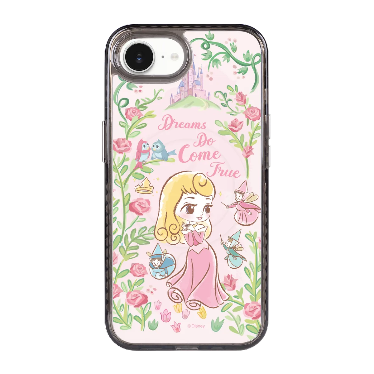 3877-iphone-16-e-golden-case-magsafe-compatible-transparent-black