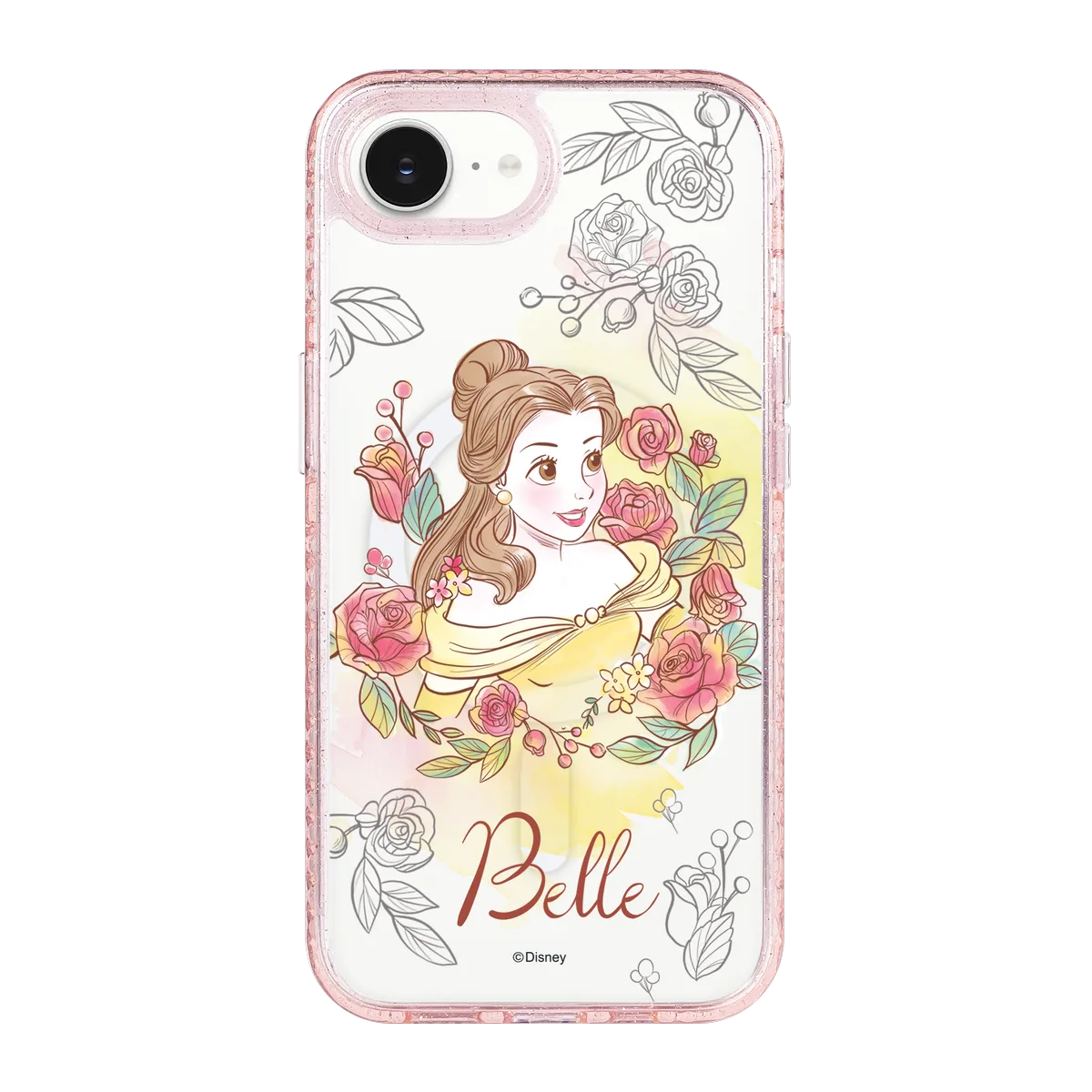 4294-iphone-16-e-golden-case-magsafe-compatible-pink-glitter