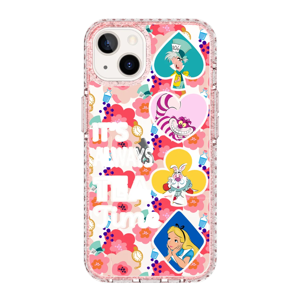 4442-iphone-13-golden-case-magsafe-compatible-pink-glitter
