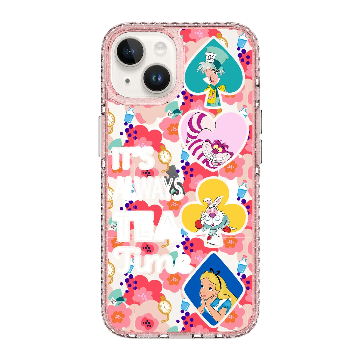 4442-iphone-14-golden-case-magsafe-compatible-pink-glitter
