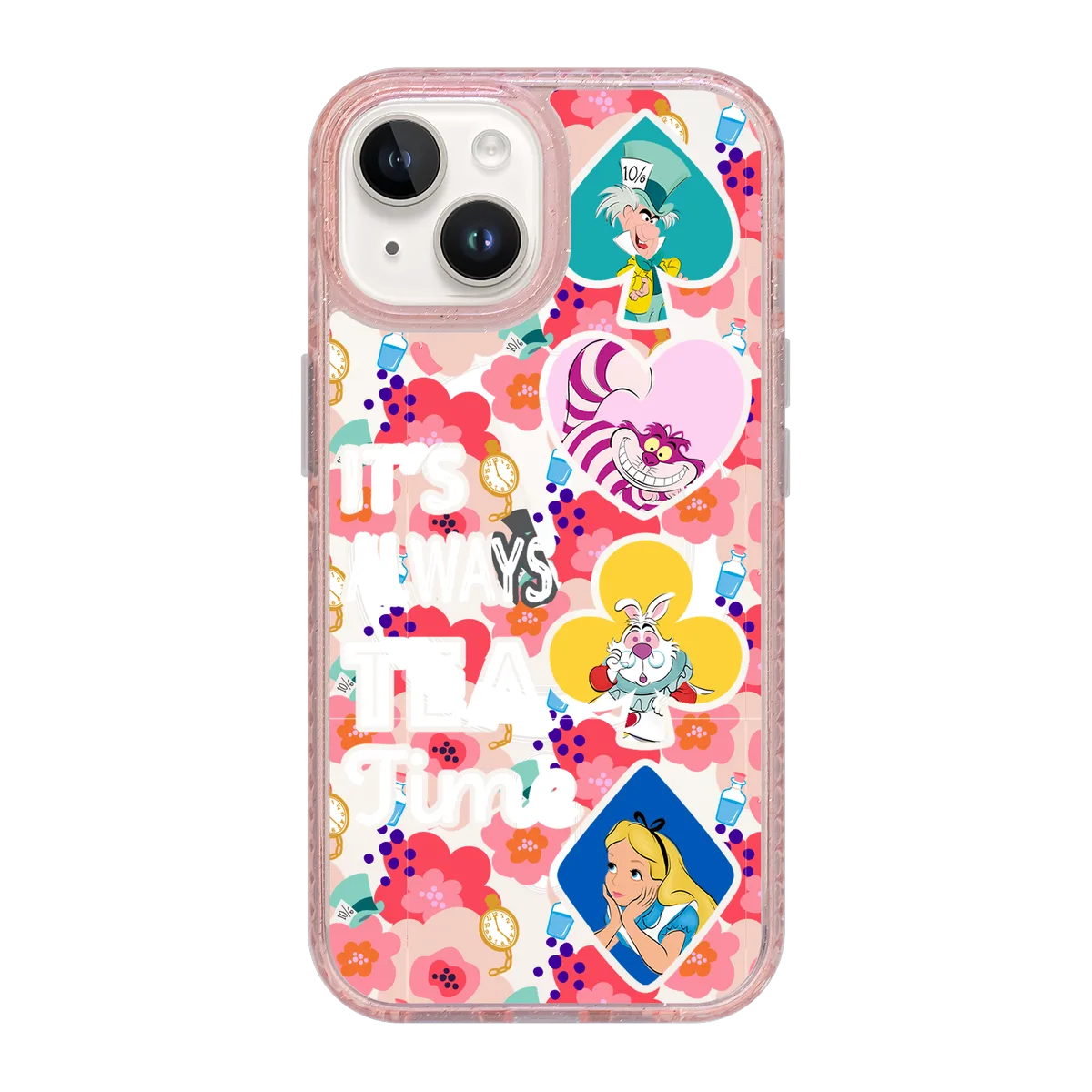 4442-iphone-15-golden-case-magsafe-compatible-pink-glitter
