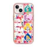 4442-iphone-15-golden-case-magsafe-compatible-pink-glitter