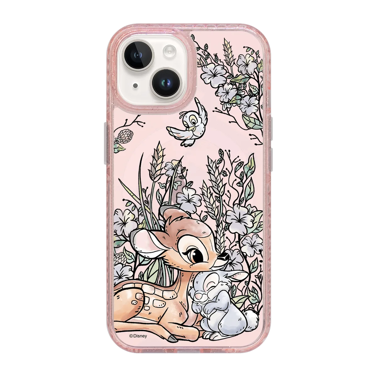 4726-iphone-15-golden-case-magsafe-compatible-pink-glitter
