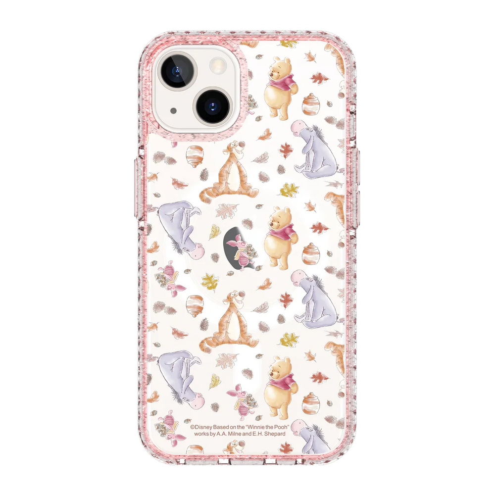 4921-iphone-13-golden-case-magsafe-compatible-pink-glitter