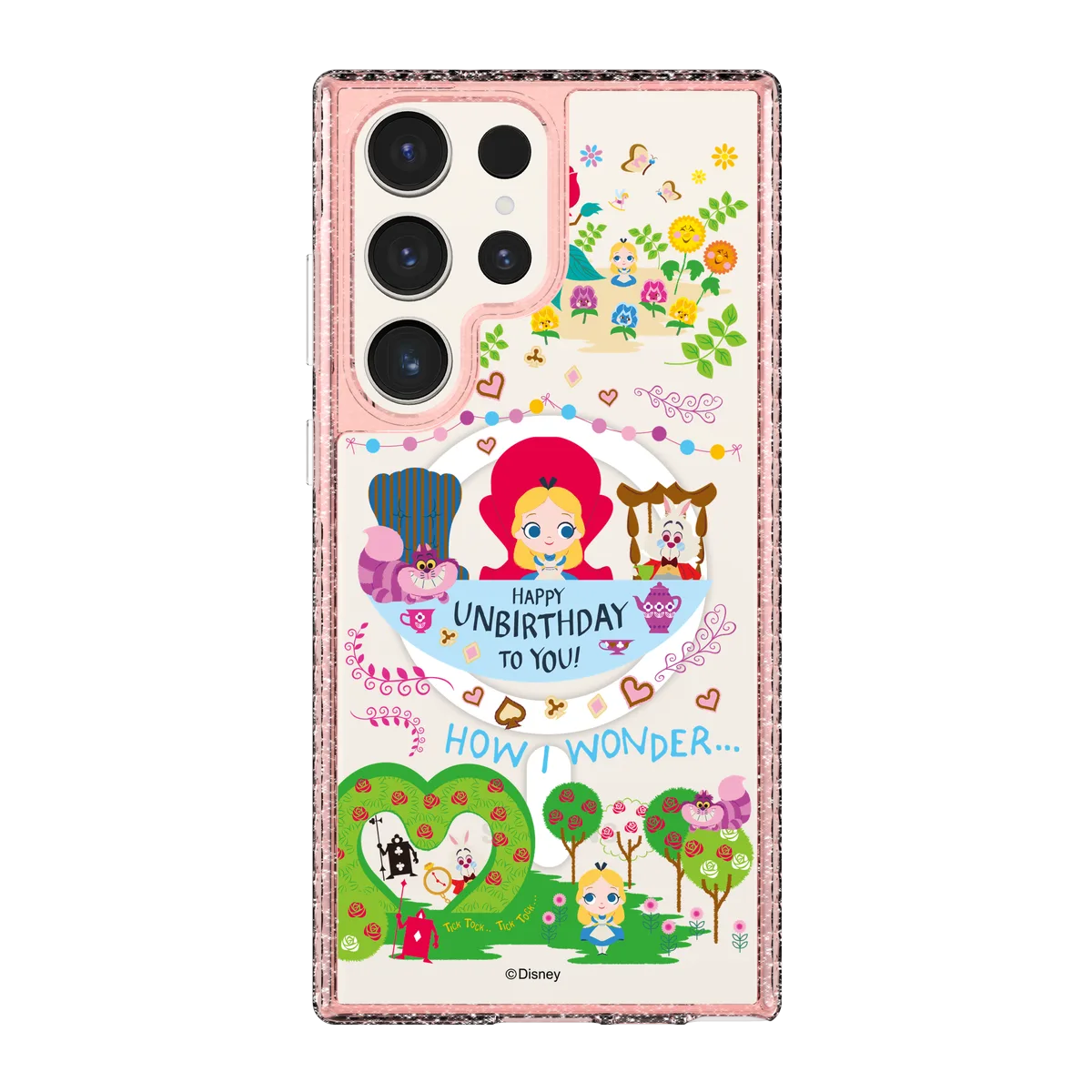 4973-galaxy-s23-ultra-golden-case-magsafe-compatible-pink-glitter