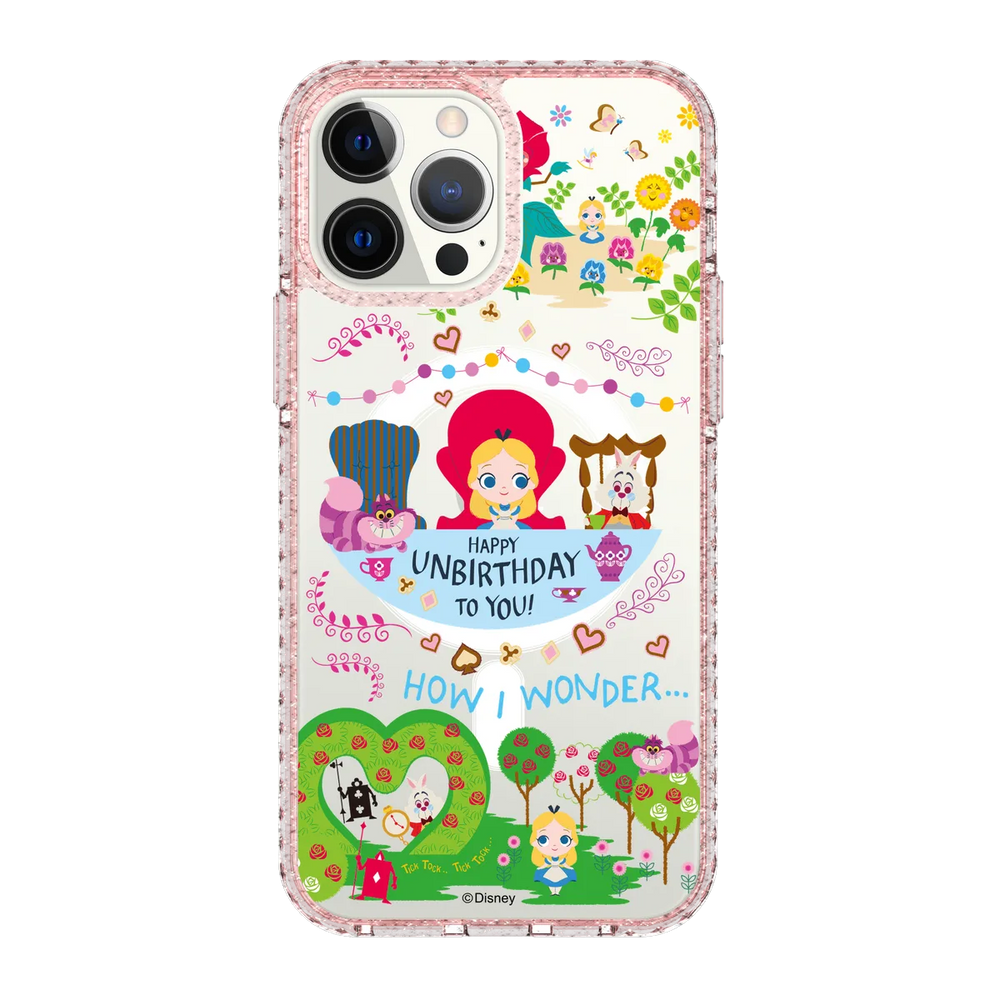 4973-iphone-13-pro-max-golden-case-magsafe-compatible-pink-glitter