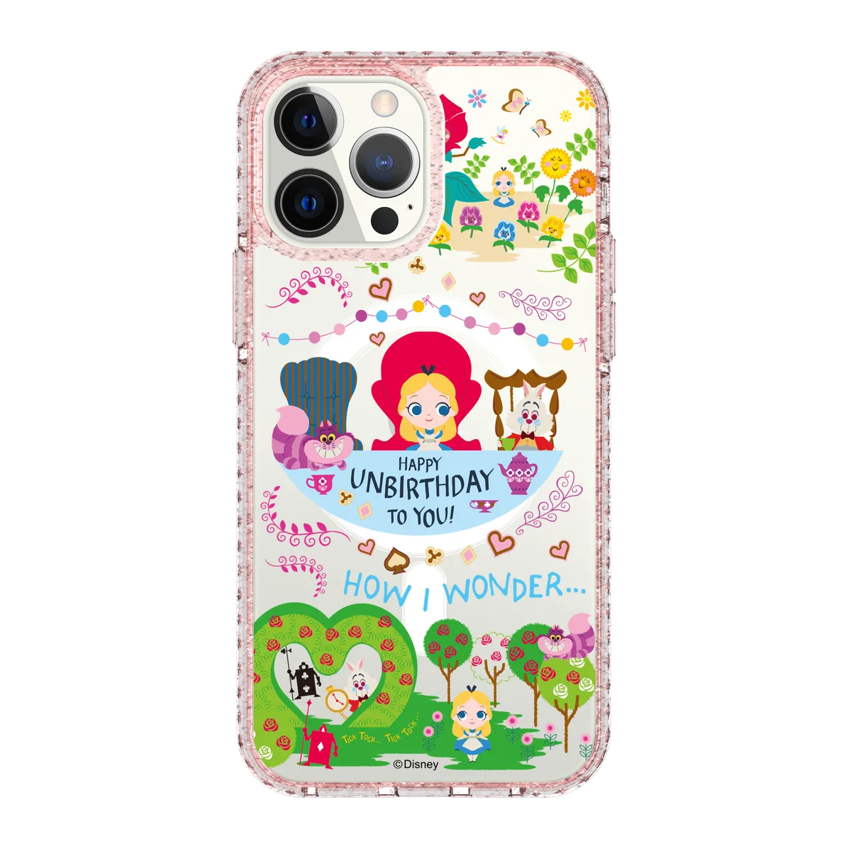 4973-iphone-13-pro-max-golden-case-magsafe-compatible-pink-glitter