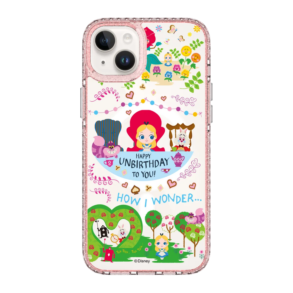 4973-iphone-14-plus-golden-case-magsafe-compatible-pink-glitter