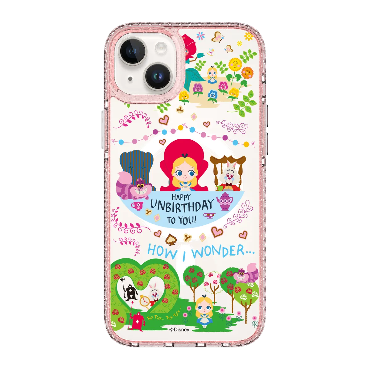 4973-iphone-14-plus-golden-case-magsafe-compatible-pink-glitter