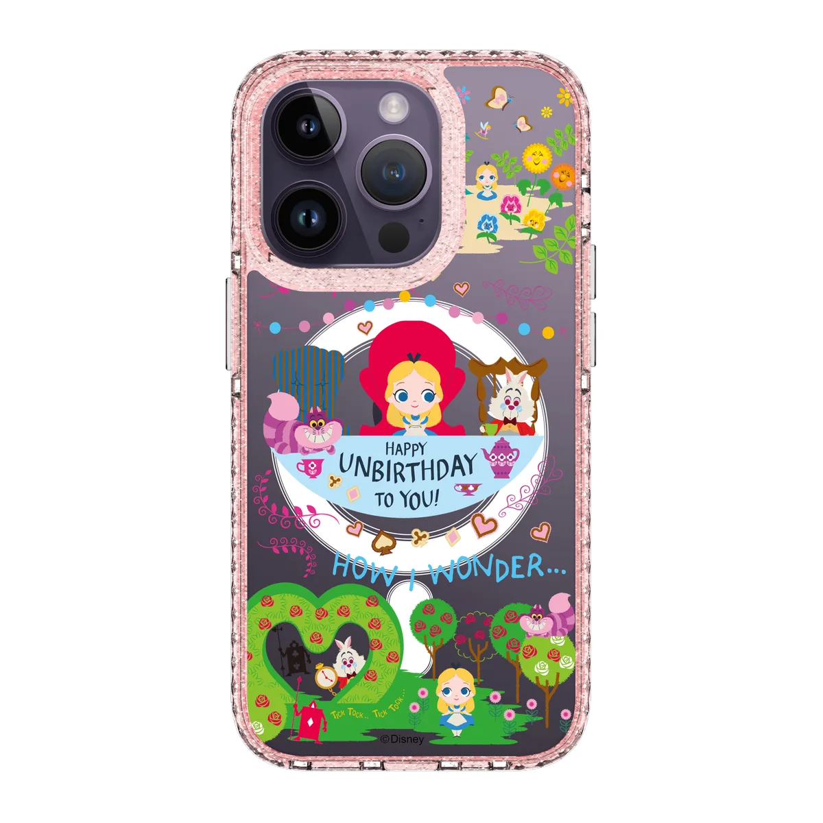 4973-iphone-14-pro-golden-case-magsafe-compatible-pink-glitter