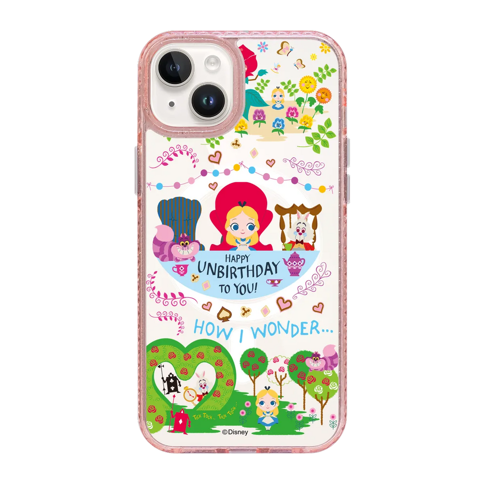 4973-iphone-15-plus-golden-case-magsafe-compatible-pink-glitter