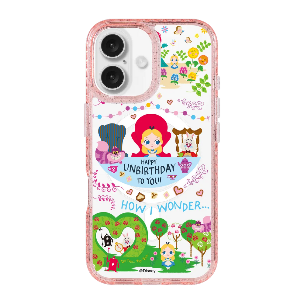 4973-iphone-16-golden-case-magsafe-compatible-pink-glitter