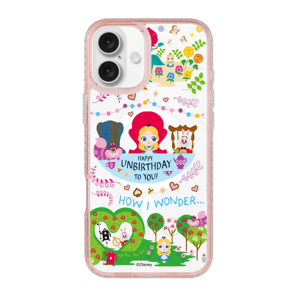 4973-iphone-16-plus-golden-case-magsafe-compatible-pink-glitter