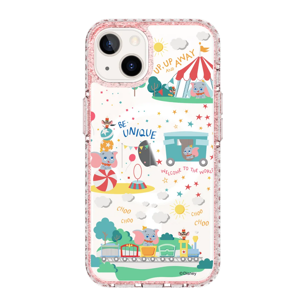 4974-iphone-13-golden-case-magsafe-compatible-pink-glitter