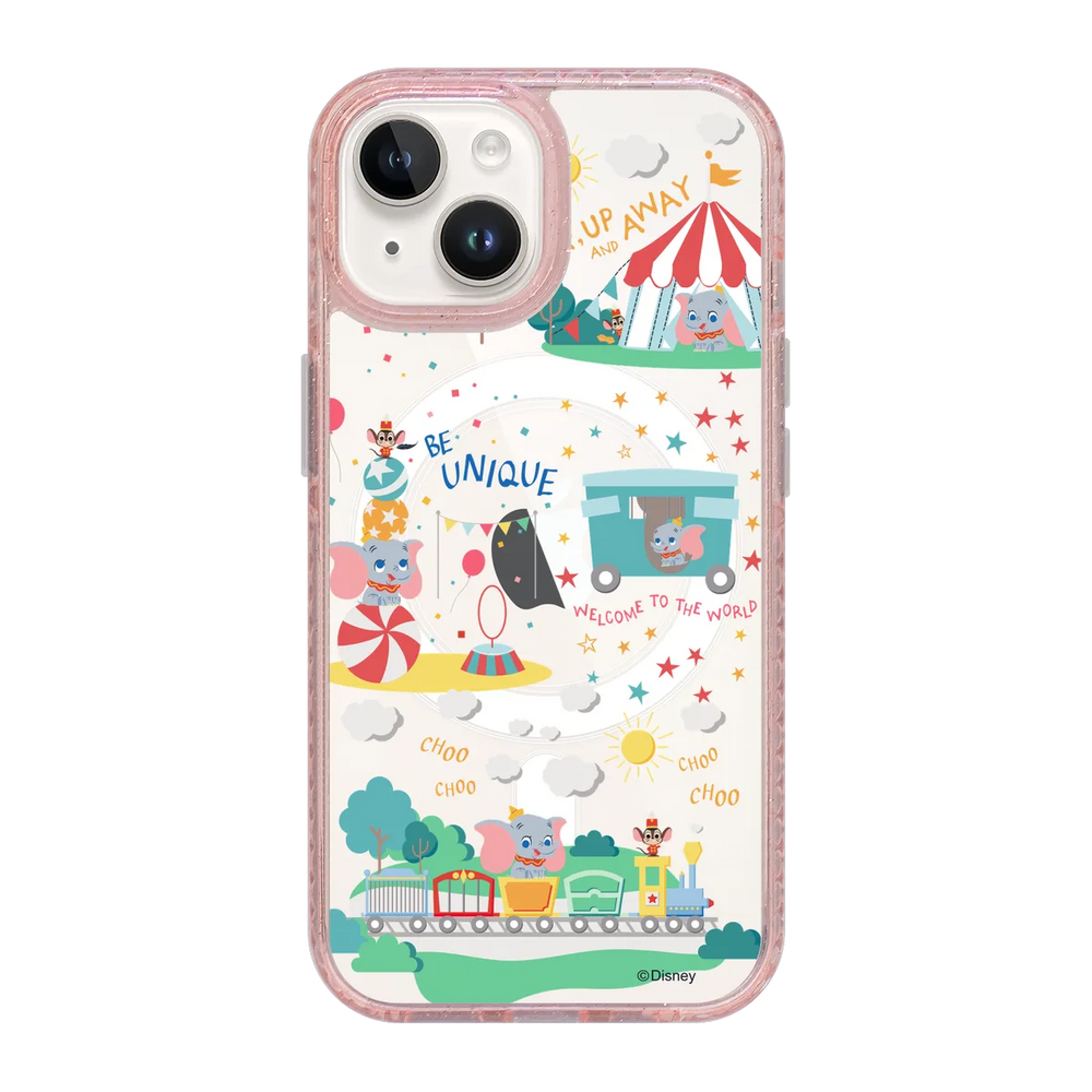 4974-iphone-15-golden-case-magsafe-compatible-pink-glitter