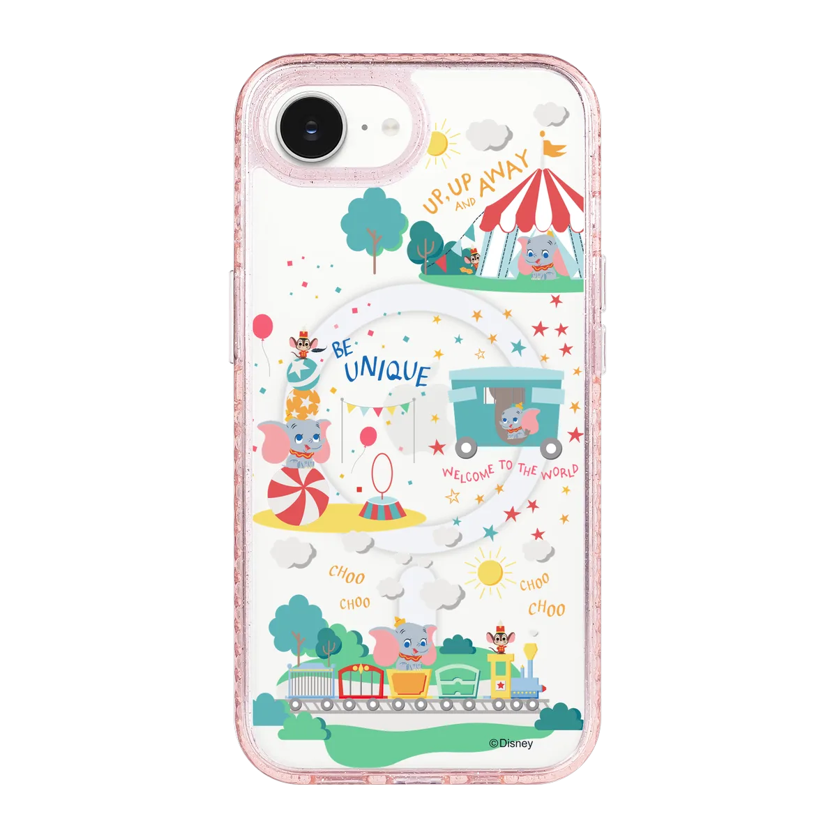 4974-iphone-16-e-golden-case-magsafe-compatible-pink-glitter